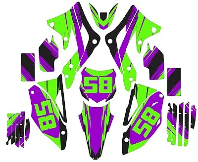 Graphic Kit For 2012-2015 Kawasaki KX450f KX 450f Shrouds Fender Plastic Decals  • $150.06