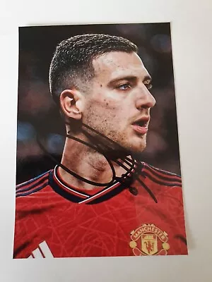 Diogo Dalot Manchester United Fc Hand Signed Photo 6” X 4”. • $1.23