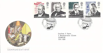 (132875) Communications Marconi / Rowland Hill GB RM FDC London EC 1995 • $1.23