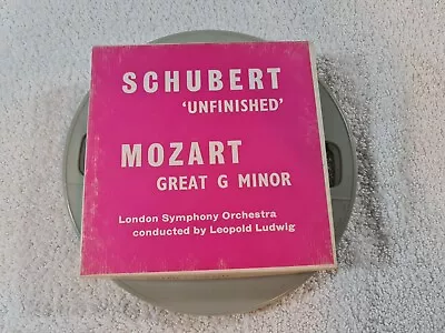 Schubert/ Mozart- London Symphony 5 Inch Twin Track Mono Reel Tape • $34.99