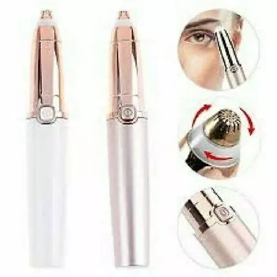 Electric Eyebrow Trimmer Makeup Painless Eye Brow Epilator Mini Shaver Razor • $16.42