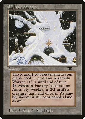 Mishra's Factory WINTER 1x MtG Antiquities ATQ MODERATELY PLAYED • $299.95