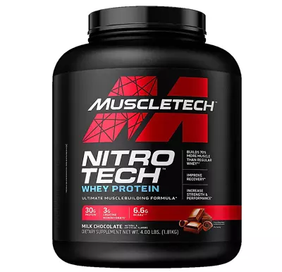 Whey Protein Powder | MuscleTech Nitro-Tech 4 Pound (Pack Of 1) • $69.90