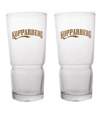 KOPPARBERG CIDER 2 X Pint 585ml Conical Glasses BNWOT MAN CAVE BRA BAR SWEDEN • $34.99