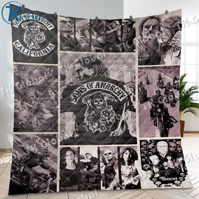 Sons Of Anarchy Quilt Sons Of Anarchy Blanket Soft And Warm Gift Ideas • $99.95