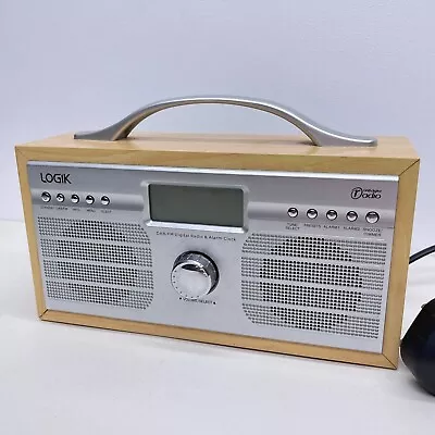 £22.99 • Buy Logik L55dab10 Wooden Kitchen Dab Radio With Fm Pll :h1