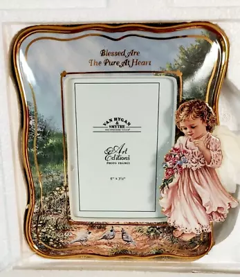 Van Hygan & Smythe Porcelain Frame Blessed Are The Pure At Heart # 75568  MF • $30