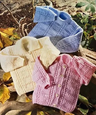 Aran Knitting Pattern For Child's Sweater & Cardigans. Fit 1 Years 14years F76 • £3.45