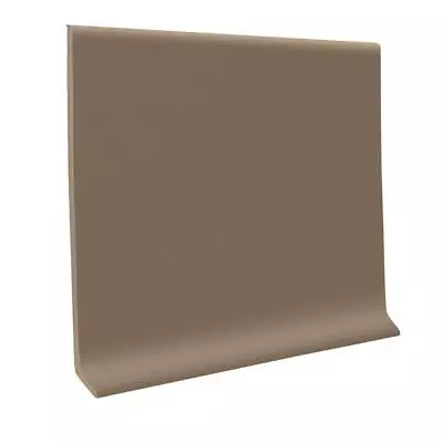 ROPPE Wall Base 120' Coved Roll Metal Look Durable Indoor PVC Vinyl In Fawn • $130.06