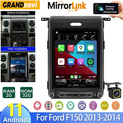 12.1  Android Car Stereo Radio GPS Carplay Tesla Style For Ford F150 2013-2014 • $400.99