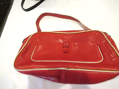 Francesco Biasia Red Leather Purse Signature Lining Dust Bag • $17