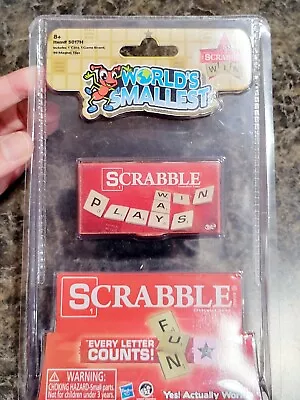 World's Smallest SCRABBLE Game Board Magnetic Letters Pocket Miniature New • $7.95