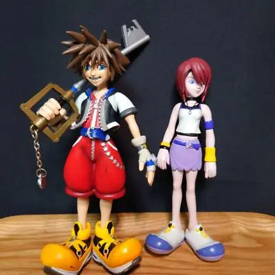 £96.03 • Buy Kingdom Hearts Soft Vinyl Figure Lot Of 2 Sora Kairi Anime Character Goods