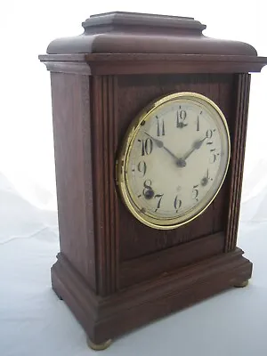 American Strike 8 Day Mantle Clock In Oak Case For Repair Restoration Service • £14.99