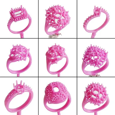 9 Ring Wax Casting Floral W/Gems Patterns Molds For Lost Wax Casting WRB102 NEW • £35.99