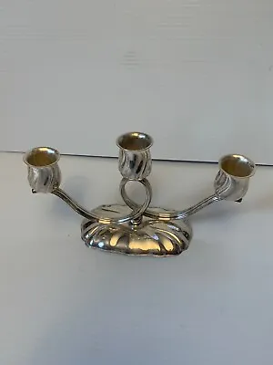 VTG  Nagel Silver Plate Candle Holder 3 Arm • $17