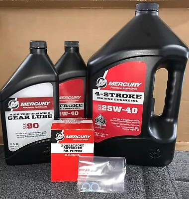 Mercury OEM Season Kit 75/90/115 HP 2.1L / Oil Filter Gear Lube And Seals.  • $90