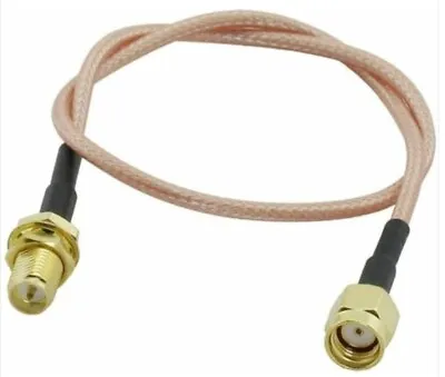 £3.99 • Buy  RP-SMA Female To RP-SMA Male Connector RG316 Coax Coaxial Pigtail Cable 15cm X1