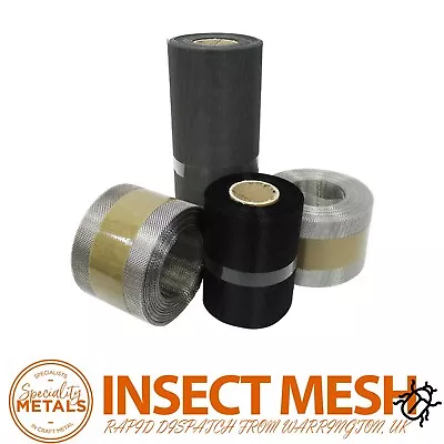 Premium Insect Mesh Soffit Rolls: Fibreglass Aluminium & Stainless Steel - Bug • £19.79