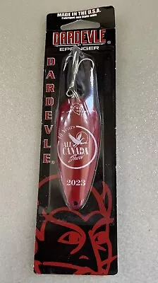 RARE FIND 40yr ANNIVERSARY Edition All Canada Show Red Dardevle Fishing Lure NEW • $0.01