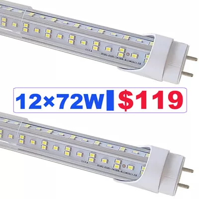 4FT G13 Bi Pin LED Tube Light Bulbs 72W 4Foot Led Shop Light No Ballast 12[PACK] • $119.99