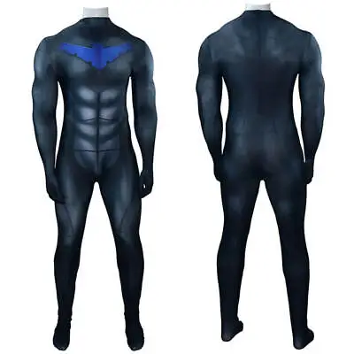 $51.89 • Buy Nightwing Costume Cosplay Suit Dick Grayson Titans Season 1 Men Bodysuit