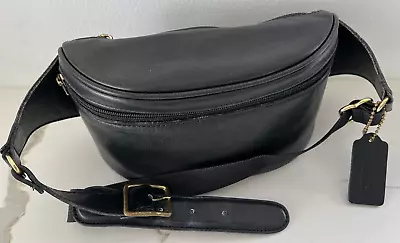 Coach Leather VTG Fanny Pack Canteen Belt Bag 0515 Adjustable S-SX-32-35  Waist • $128