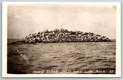 Mille Lacs Lake Minnesota~Spirit Island~1940s RPPC • $15