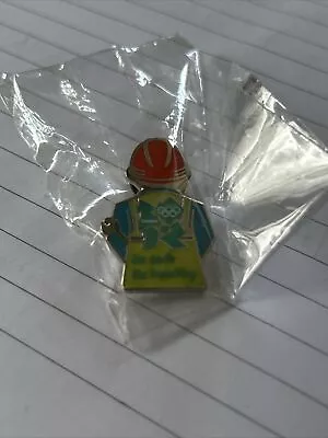 Rare LONDON OLYMPIC DELIVERY AUTHORITY Be Safe Be Health Pin Badge London Sealed • £25