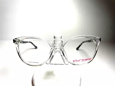 Auth Betsey Johnson Eyeglasses Frame Name Drop Clear • $84.84