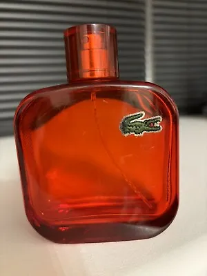 EMPTY Red Lacoste 100ml Aftershave Bottle • £2.50