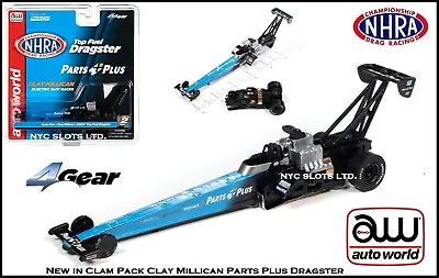 Auto World Clay Millican Parts Plus NHRA Top Fuel Dragster FITS AFX AW SC370 • $22.95