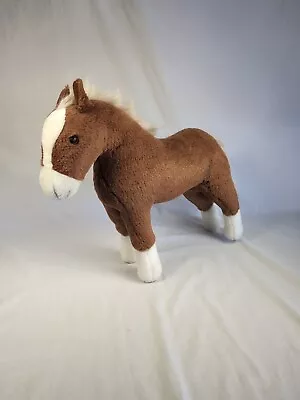 Gotz Pottery Barn Kids 15in Brown White Pony Stuffed Animal Plush Horse Large • $15.99