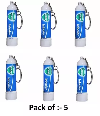 Vicks Keychain Inhaler Relief For Cold Sinus Nasal Congestion - 6 Pcs  • $11.89