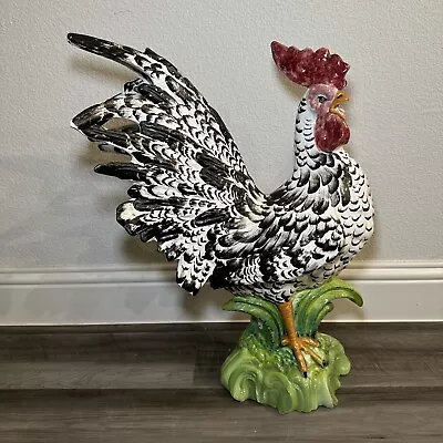 Intrada Vintage 23.5” Ceramic Made In Italy Rooster • $349.99