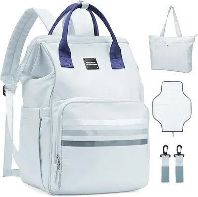 Changing Bag Backpack Large Nappy Backpack  With Changing Mat Waterproof Nappy • £17.90