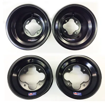 Dwt Black A5 10  Front 3+2 8  Rear Wheels Rims Yfz450 Banshee Raptor 700 660 • $339.95