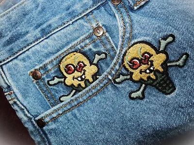 $275 • Buy Bbc Ice Cream #SOFTSERVE Bones$ X Cone$ #VAULTED Denim Shorts #TEAMICECREAM XL