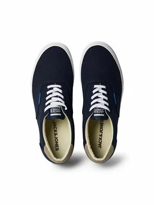 £24.99 • Buy Jack & Jones Men Shoes 100% Canvas Sneakers Rubber Sole Flexible Lace Up Trainer