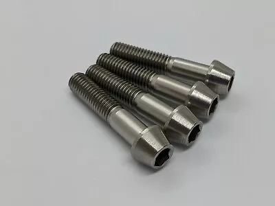 ZX6R Stainless Steel Front Axle Pinch Bolts 99-02 Taper Allen Heads Front Wheel • £16.18