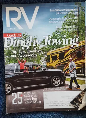 RV Magazine 2021 Dinghy Towing Tow Car Tips Towable Generator Slideout Maint • $10.65