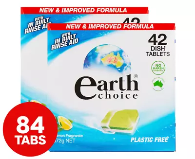 2 X 42pk Earth Choice All In One Dishwasher Tablets | BRAND NEW FREE SHIPPING AU • $29.59