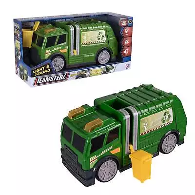 Recycling Truck Toy With Light & Sound Working Bin Lift Open Back Garbage Truck • £19.99