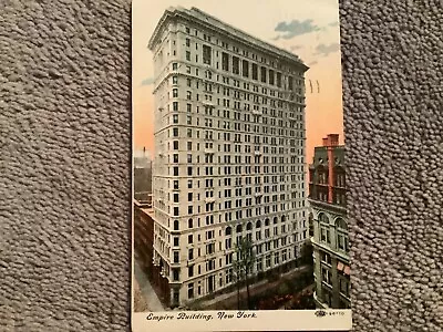 Vintage 1910 Postcard View Of Empire Building New York City • $1.75