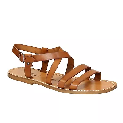 Handmade In Italy Franciscan Men's Strappy Sandals In Tan Veritable Leather • £102