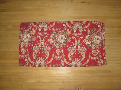 Vtg RALPH LAUREN Danielle Marseilles Full Queen Duvet Cover Red Floral Cotton • $70.29