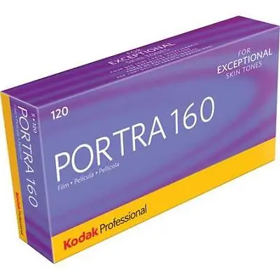 Kodak Portra 160 120 Professional Color Negative Film 5 Roll Pack   • $61.95