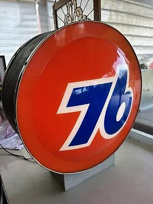 Vintage 76 Union Oil Double Sided Light Up Sign Gas Station Display • $325