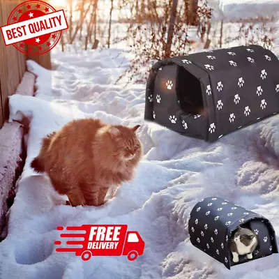 Cat House Outdoor Feral Winter Waterproof Weatherproof Shelter Cat Insulated Pet • $27.41