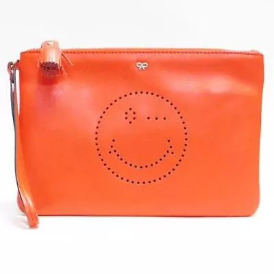 Anyahindmarch Clutch Bag Pouch Smile • $103.48